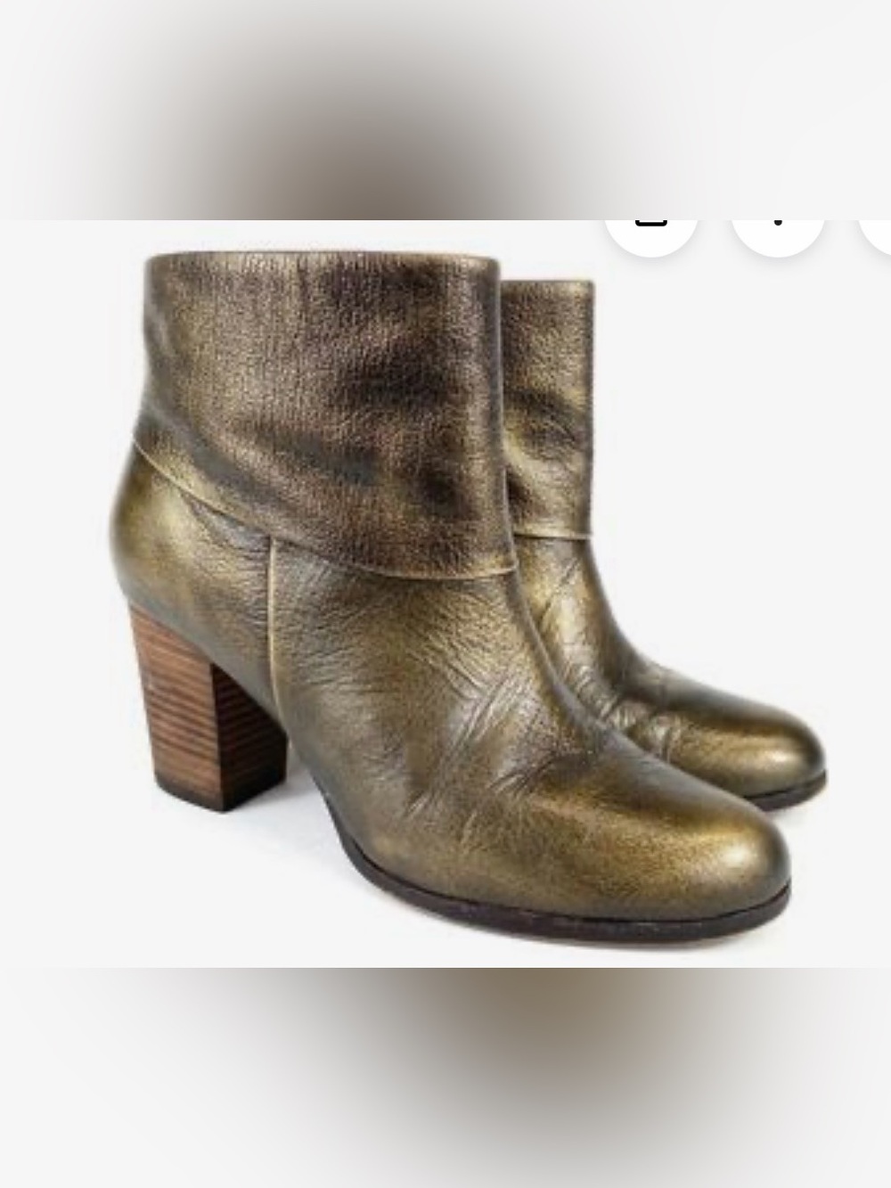 Cole Haan Cassidy Nike Air Metallic Leather Ankle Booties